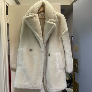 Topshop shearling coat, size 4